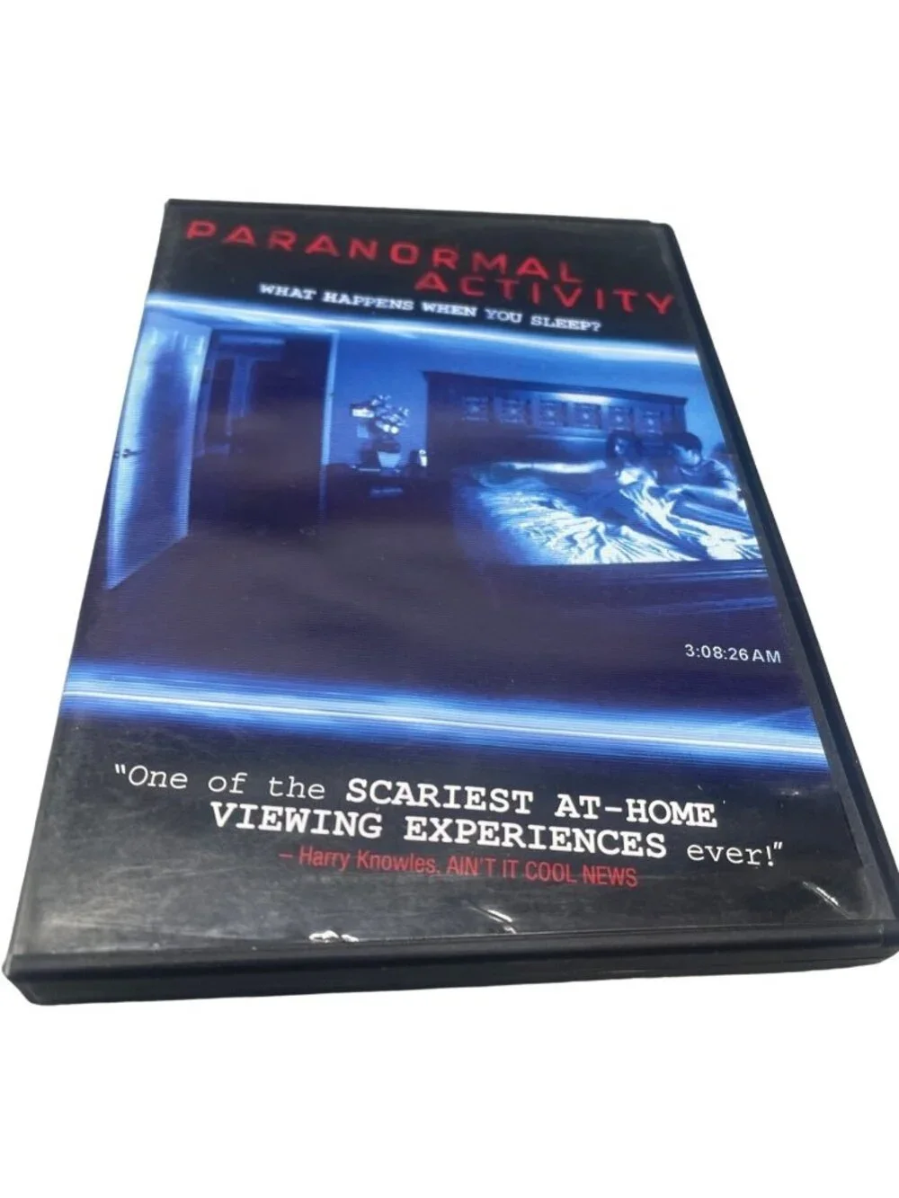 Paranormal Activity DVD Kate Featherston Michael Sloat copyright 2009 READ